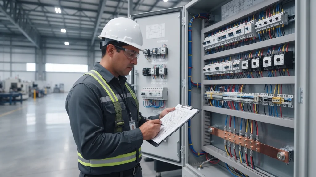 Tablero eléctrico de una nave industrial revisado conforme a la NOM-001-SEDE